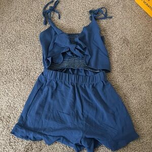 Blue romper